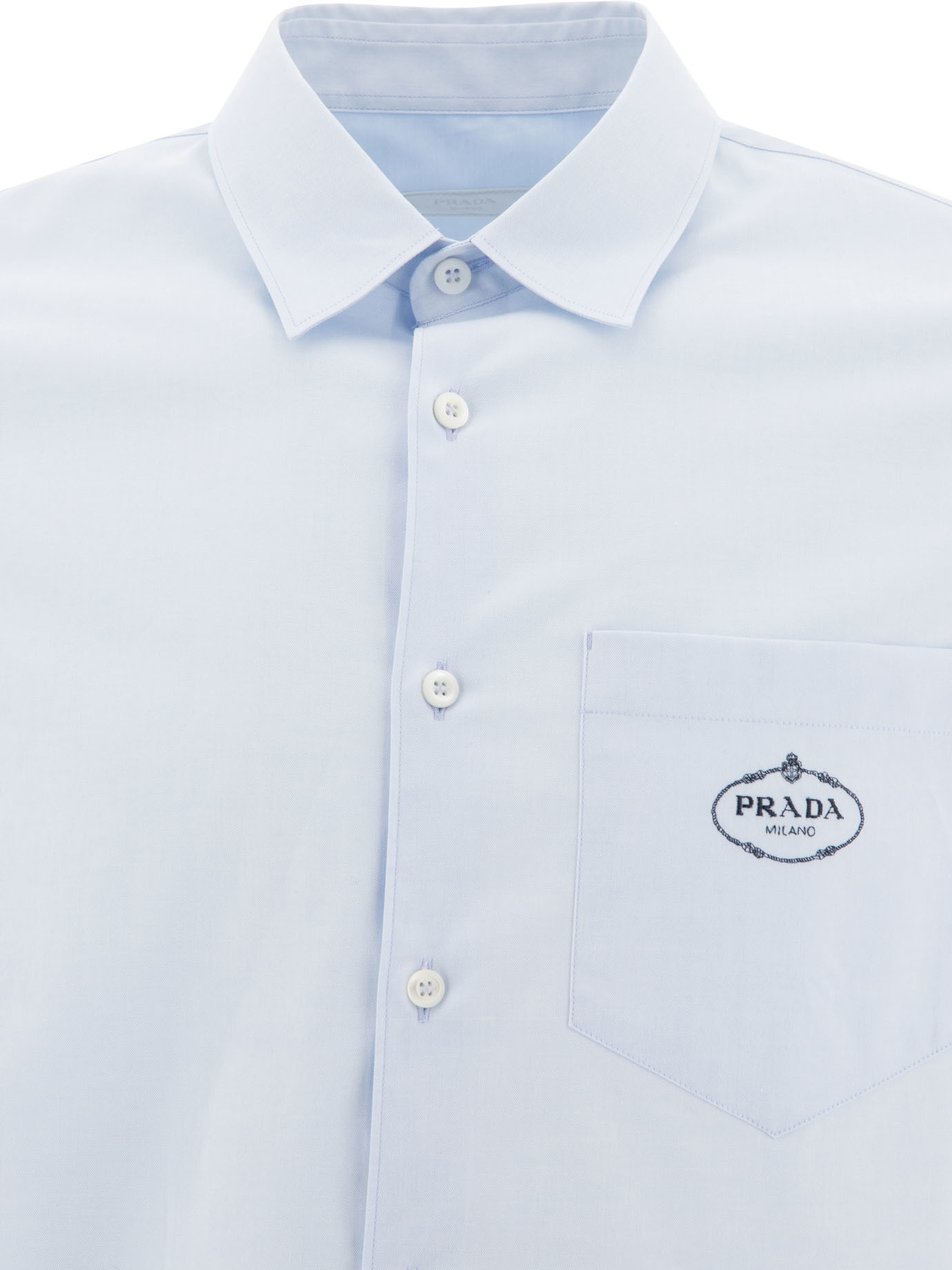 PRADA Light Blue Shirt with logo